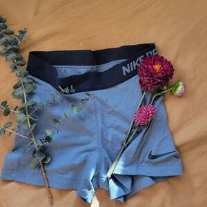 Nike Women's Athletic Shorts in Gray and Black